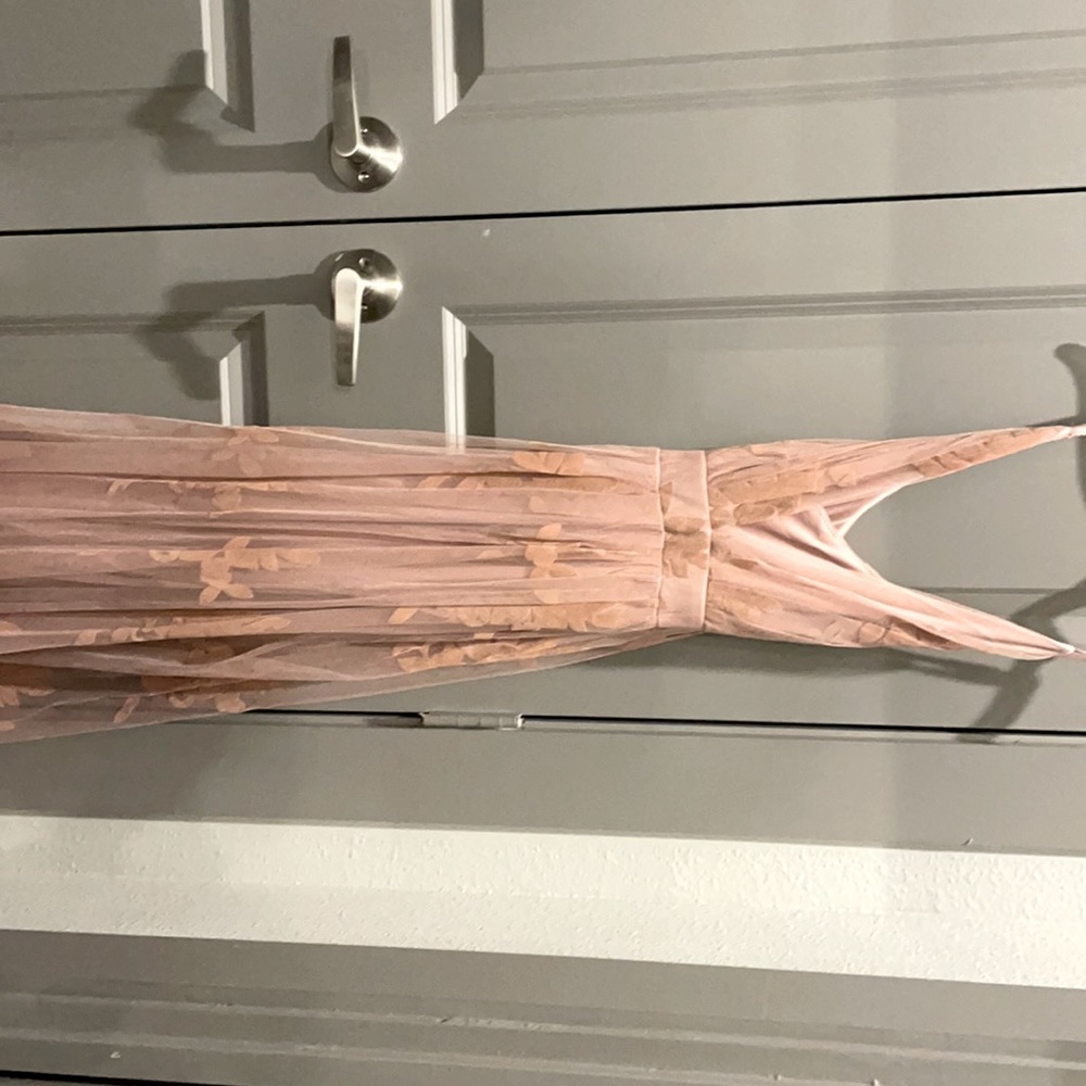 Light Pink Floral Maxi Dress